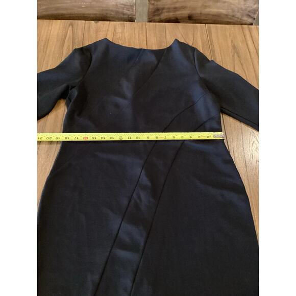Doncaster Black Mini Shift Dress 3/4 Sleeve Formal Business Office Classic 14 - Picture 11 of 16
